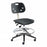 Biofit ArmorSeat Series Laboratory Chairs with ISO 6 Package - ArmorSeat Series Black Laboratory Chair with ISO 6 Package, Reinforced Composite Base and Black Powdercoat Finish without Arms, Medium Seat Height, 18" - 25" - GGR-M-RC-T-AFP-XA-ISO5-BLK