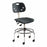 Biofit ArmorSeat Series Laboratory Chairs with ISO 6 Package - ArmorSeat Series Black Laboratory Chair with ISO 6 Package, Tubular Steel Base and Black Powdercoat Finish without Arms, High Seat Height, 24" - 31" - GGS-H-RC-T-XF-XA-ISO6-2DS-BLK