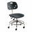 Biofit ArmorSeat Series Laboratory Chairs with ISO 6 Package - ArmorSeat Series Black Laboratory Chair with ISO 6 Package, Tubular Steel Base and Black Powdercoat Finish without Arms, Low Seat Height, 17" - 21" - GGS-L-RC-T-XF-XA-ISO6-2DS-BLK