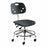 Biofit ArmorSeat Series Laboratory Chairs with ISO 6 Package - ArmorSeat Series Black Laboratory Chair with ISO 6 Package, Tubular Steel Base and Black Powdercoat Finish without Arms, Low Seat Height, 17" - 21" - GGS-L-RC-T-XF-XA-ISO5-BLK