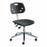 Biofit ArmorSeat Series Laboratory Chairs with ISO 6 Package - ArmorSeat Series Black Laboratory Chair with ISO 6 Package and Wide Aluminum Base without Arms, Low Seat Height, 16" - 21" - GGW-L-RC-T-XF-XA-ISO6-2DS-BLK