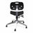 Biofit ArmorSeat Series Laboratory Chairs with ISO 6 Package - ArmorSeat Series Black Laboratory Chair with ISO 6 Package and Wide Aluminum Base without Arms, Low Seat Height, 16" - 21" - GGW-L-RC-T-XF-XA-ISO5-BLK