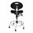 Biofit Unique U Series Chairs with ISO 6 Clean Room Package - Unique U Series Black Chairs with ISO 6 Clean Room Package, Steel Base and Chrome Finish without Arms, Medium Seat Height, 20" - 27" - UUS-M-RC-T-XF-XA-ISO6-2DS