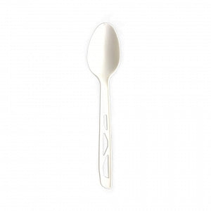 Better Earth Medium-Weight Compostable Cutlery - White Medium Weight 100% Compostable Plastic Spoon - BE-SMW