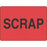 Label Paper Permanent Scrap 2 3/8" X 1 3/4" Fl. Red 500 Per Roll