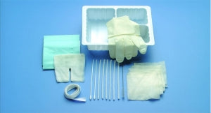 Busse Hospital Disposables Tracheostomy Care Sets - Tracheostomy Care Tray with Pre-Cut Gauze and Gloves - 711