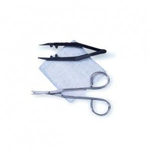 Busse Hospital Suture Removal Kits - Suture Removal Kit with Littauer Scissors and Posi-Grip Forceps, Sterile - 717