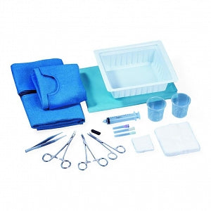 Busse Hospital ER Laceration Trays - E. R. Laceration Tray with Safety Components, Sterile - 746