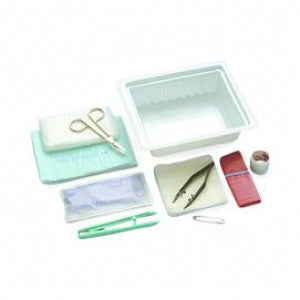 Busse Hospital Dressing Change Trays - Dressing Change Tray with Instruments, Sterile - 759