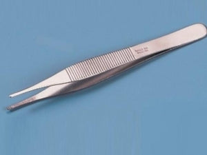 Busse Hospital Adson Serrated Forceps - Adson Serrated Forceps, Sterile, Stainless Steel, 4 3/4" - 8230