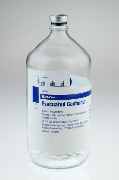 Evacuated Glass Containers by Baxter Healthcare