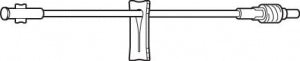 Baxter Healthcare Extension Set w/Male Luer Lock Adapter - Extension Set, Luer Lock Adapter, 6" Long, 0.8 mL/6" - 2C5641