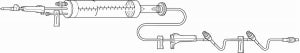 Baxter Healthcare Non-DEHP BURETROL Solution - Clearlink 104" Buretrol Solution Set with 150 mL Burette, Drip Chamber Filter Valve, 3 Luer-Activated Valves and Male Luer Lock Adapter - 2C8864