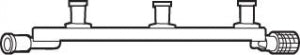 Baxter 3-Port Manifold with Check Valves - 3-Port Anesthesia Manifold with Check Valve - 2C9282