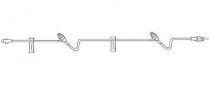 Baxter Healthcare Non-DEHP Extension Sets with Clearlink - Non-DEHP Extension Set, Male Luer Lock Adapter, Luer Activated Valve - 2H8631