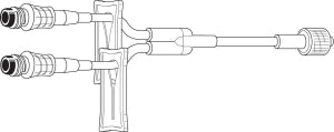 Baxter Healthcare Interlink Systems - Interlink Y-Type Catheter Set, Male Luer Lock Adapter - 2N3376