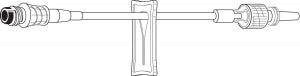 Baxter Healthcare Straight-Type Extension Sets - Catheter Extension Set, Interlink IV, 6.2" - 2N3378