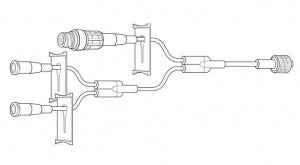 Baxter CLEARLINK Luer Activated Universal Vial Adapter - Clearlink Luer Activated Vial, 3-Lead, Male, Luer Lock, 1 mL, 6" - 2N8341