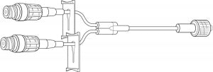 Baxter Y-Type Catheter Extension Set - Y-Type Extension Set, Catheter SE, Clearlink System - 2N8371