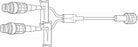 Baxter Y-Type Catheter Extension Set - Y-Type Extension Set, Catheter SE, Clearlink System - 2N8371