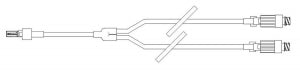 Baxter Healthcare INTERLINK IV, CATHETER EXTENSION SET, 6.2" - microbore Extension Set with V-LINK Device, Vitashield Catheter and Luer Lock Adapter - 6N8371