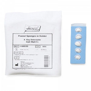 Bioseal Peanut Sponges in Holder - Peanut Sponge, in Holder, X-ray Detectable, 3/8" - 11005/50