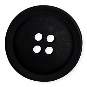 Bioseal Sterile Buttons - Sterile Surgical Button, Black with 4 Holes, 1" - 19931/50