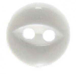 Bioseal White Buttons - White Surgical Button by Bioseal, 1/4" - 19980/25