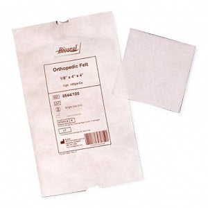 Bioseal Bioseal Orthopedic Felt - Orthopedic Felt, Sterile, 4" x 4" x 1/8" - 8544/100