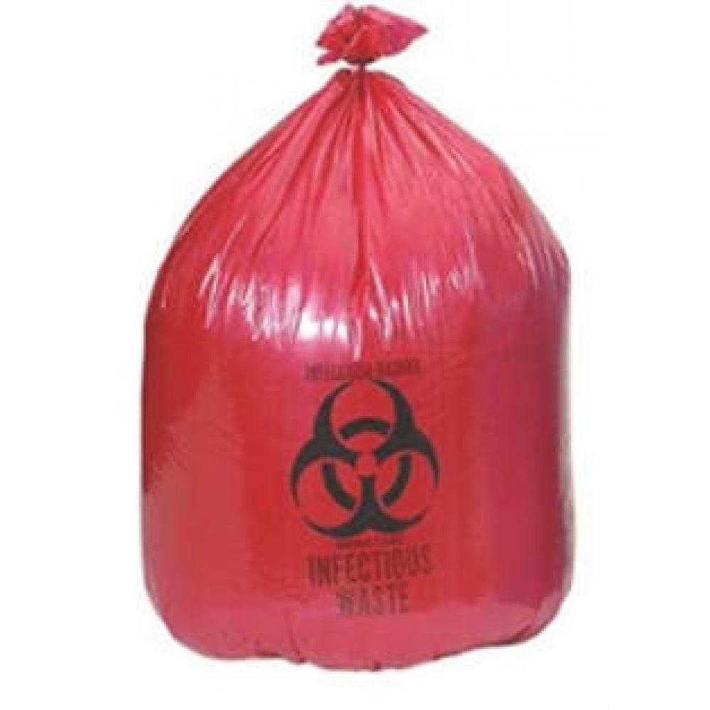 Biohazard Bag "Infectious Waste" The X-Seal Helps Eliminate Leakage Problems 1000/Case