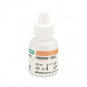 Bio-Rad VIROTROL HIV-2 Single Level Quality Controls - VIROTROL HIV-2 Single Level Quality Control, Class B, 1 x 5 mL Vial - 00105B