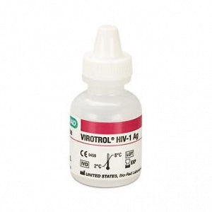 Bio-Rad VIROTROL HIV-1 Ag Single Level Quality Controls - VIROTROL HIV-1 Ag Single Level Quality Control, Class A, 1 x 5 mL Vial - 00108A