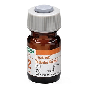 Bio-Rad Liquichek Diabetes Management Test Controls - Liquichek Diabetes HB1C Control, Six 1-mL Tubes, Level 2 - 172