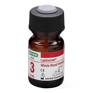 Bio-Rad Lyphochek Immunosuppressant Whole Blood Controls - Lyphochek Immunosuppressant Whole Blood Control, Level 3, Six 2-mL Bottles - 276