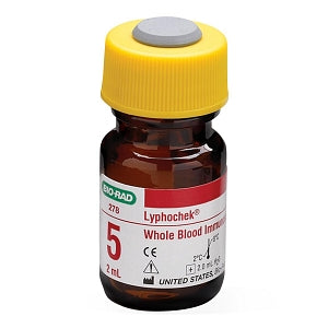 Bio-Rad Lyphochek Immunosuppressant Whole Blood Controls - Lyphochek Immunosuppressant Whole Blood Control, Level 5, Six 2-mL Bottles - 278