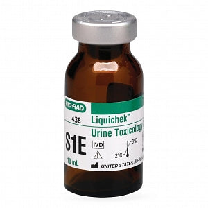 Bio-Rad Laboratories Urine Toxicology Controls - Liquichek Urine Toxicology Controls, Level S1E, 2000 ng / mL Opiate Cutoff, 10 10-mL Bottles - 438