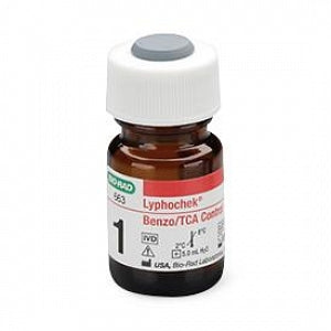 Bio-Rad Laboratories Lyophilized Lyphochek Benzo / TCA Controls Set-B - CONTROL, BENZO / TCA, SET B, 6X5ML, L1 - 663