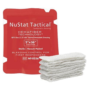 Beeken Biomedical NuStat Tactical Hemostatic Wound Dressings - DRESSING, NUSTAT, 2 X 36IN - NT0236