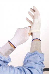 Berkshire Corporation Half-Finger Polyester Glove Liners - Half Finger Glove Liner, Size L, Blue Cuff - BGL2.20L