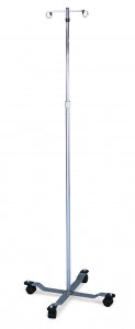 Blickman Chrome Four Leg IV Poles - STAND, IV, POLE, 2 HOOK, 4 LEG, CHROME - 0561305000