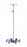 Blickman Stainless Steel Six Leg IV Poles - IV Pole, 6 Leg, 4 Hook, Stainless Steel - 0541370400