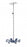 Blickman Stainless Steel Six Leg IV Poles - IV Pole, 6 Leg, 8 Hook, Stainless Steel - 05413700RH