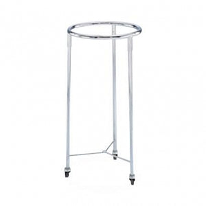 Blickman Round Chrome Hamper Stands - Round Chrome Hamper, 25" x 35" - 0962025000