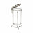 Blickman Round Chrome Hamper Stands - Round Hamper with Tilt Top Lid, 19-5/8" x 36" - 0962118000