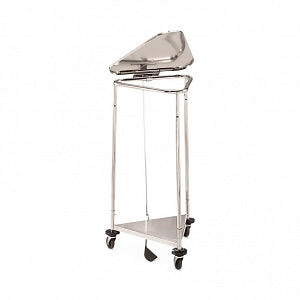 Blickman Stainless Steel Hamper Stands - Hamper Stand, Triangular, Foot Pedal, 18" - 0962301000