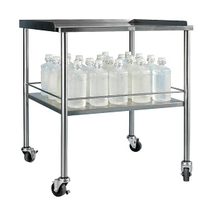 Blickman Health Ind Inc Blickman Instrument Tables with Shelf - Instrument Table, with Shelf, 30" x 26" x 34" - 3026SS