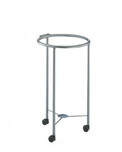 Blickman Round Chrome Hamper Stands - Nonmagnetic Round Hamper - 0927772400