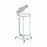 Blickman Stainless Steel Hamper Stands - Stainless Steel Hamper with Stainless Steel Lid, Foot Operated, 19-5/8" - 7774SS-LF