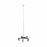 Blickman Health Aluminum Five Leg IV Pole - IV Pole, 5 Leg, 2 Hook, Twist Lock - 0537792000