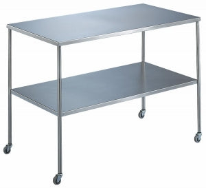 Blickman Health Ind Inc Blickman Instrument Tables with Shelf - Instrument Table, with Shelf, 30" x 16" x 34" - 0117829000